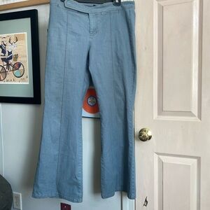 Vintage Blue Flare Wide Leg Jeans